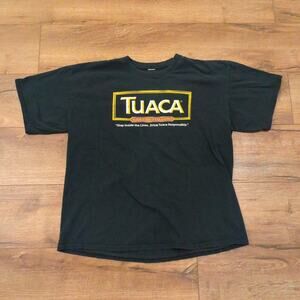 VTG Tuaca Brandy Liqueur Adult Large Shirt Liquore Italiano Drink Itality Y2K